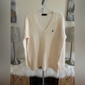 Women’s Ralph Lauren Polo Cashmere & Wool Blend Sweater Sz M